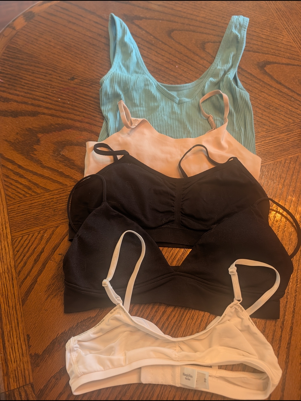 Assorted Women's Bralette & Crop Top Bundle — Neutral, Floral, Black, Yellow - Picture 3 of 3